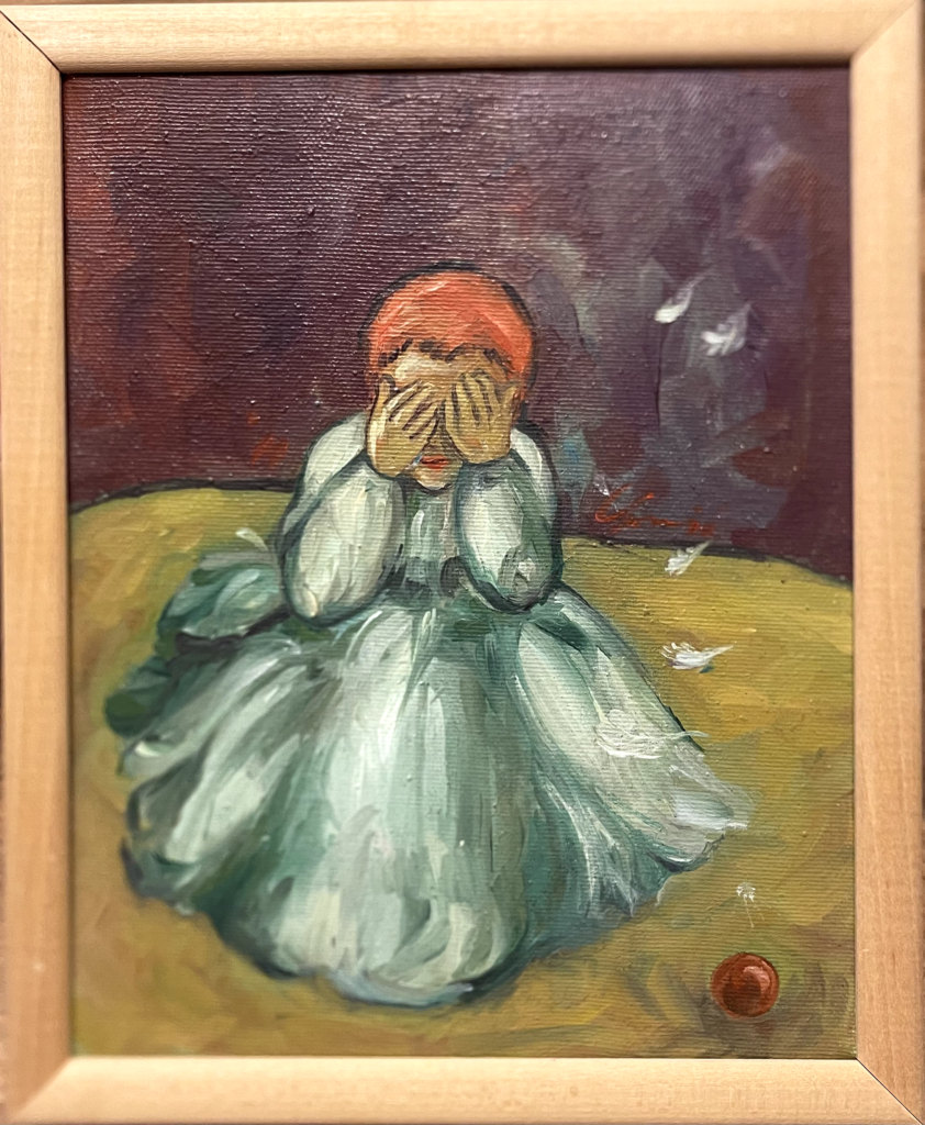 Devojcica cuci uplakana